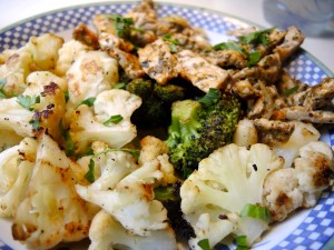 Blumenkohl und Brokkoli aus dem Ofen