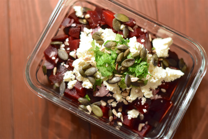 Rote Bete Salat mit Feta