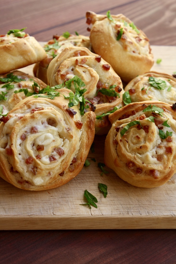 Flammkuchen Schnecken