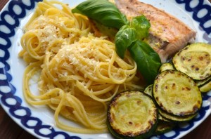 Pasta mit Zitronen-Parmesan-Soße