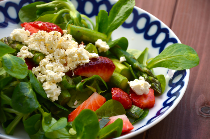 Spargel-Erdbeer-Salat