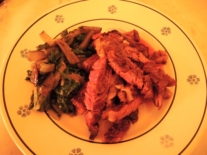 Steak mit Cime di Rapa in der "Casa San Giacomo