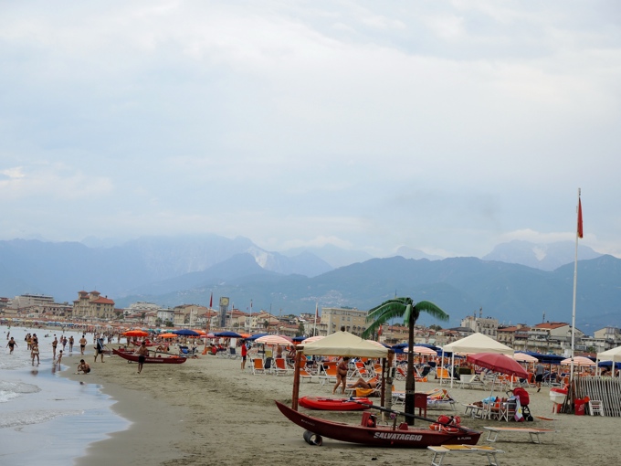 Strand von Viareggio