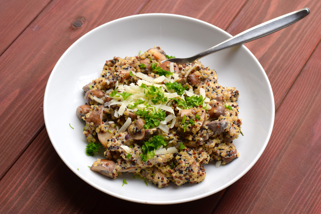 Quinoa mit Champignons