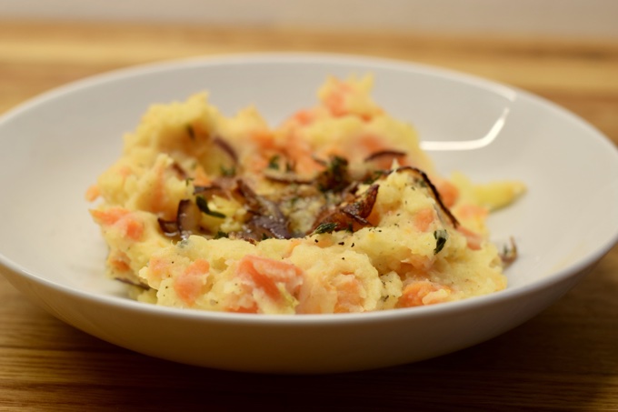 Kartoffeln Karotten Püree