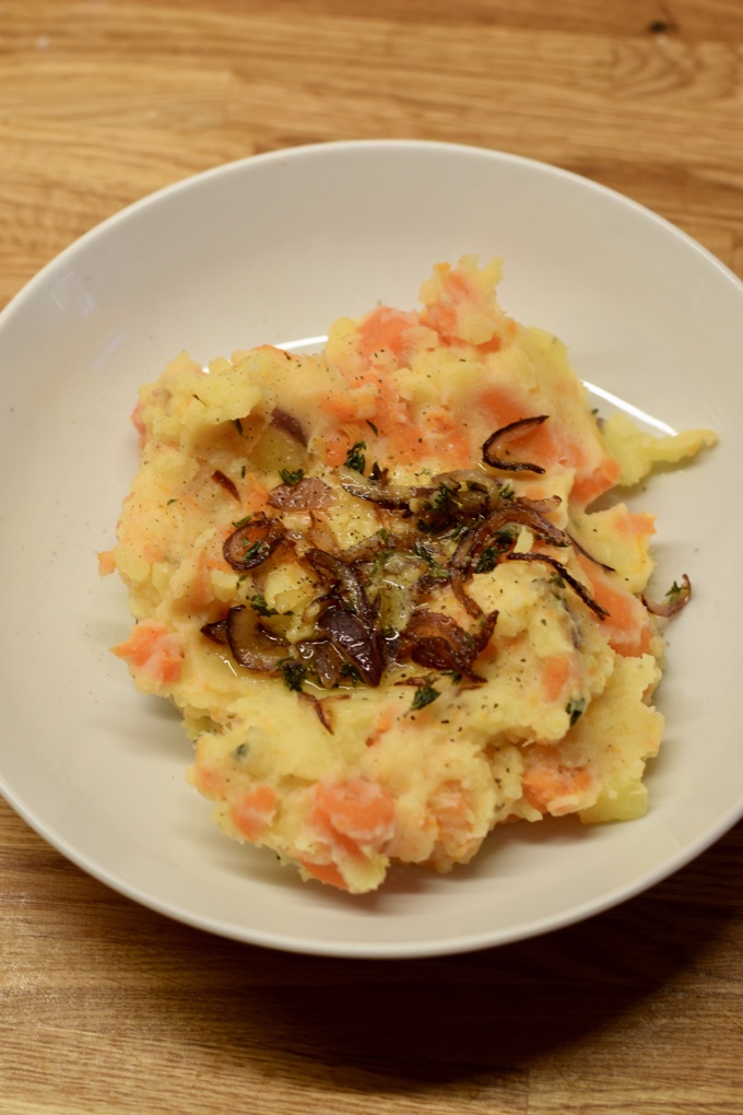 Kartoffeln Karotten Püree