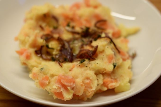 Kartoffeln Karotten Püree