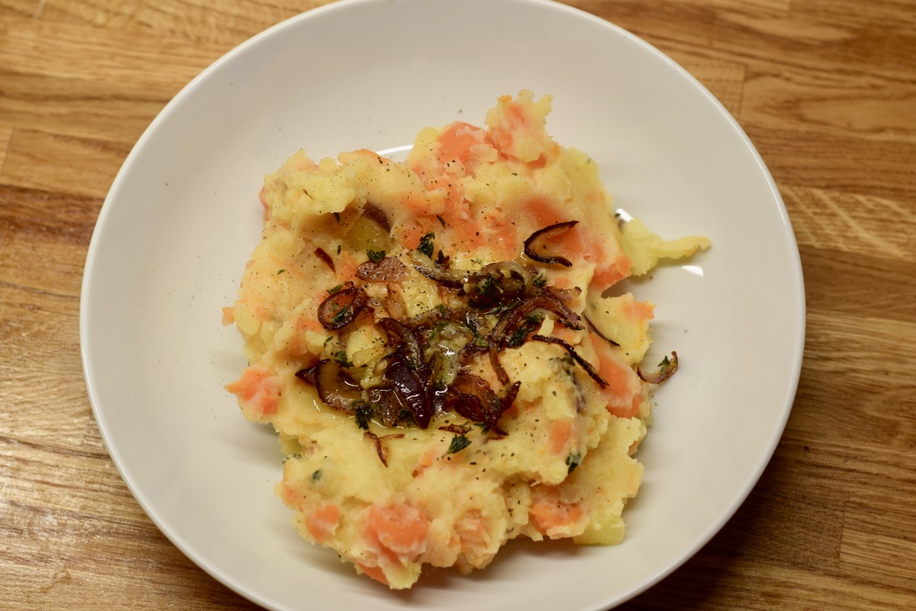 Kartoffeln Karotten Püree